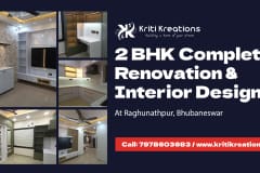 2 BHK Complete Renovation & Interior Design at Raghunathpur, Bhubaneswar