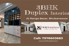3BHK Duplex Interior Design at Ranga Bazar, Bhubaneswar