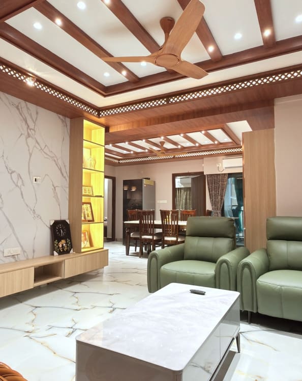 Premium 3BHK Interior Design Delivered at Nawah Boulevard, Raghunathpur (Bhubaneswar)