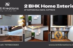 2 BHK Home Interior at Kathagola Sahi, Cuttack