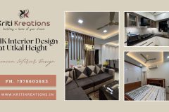 2 BHK Interior Design at Utkal Heights - Bhubaneswar