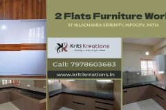 2 Flats Furniture Work at Nilachakra Serenity, Infocity, Patia, Bhubaneswar