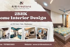 2BHK Home Interior Design at DN Fairy Tale, Madanpur