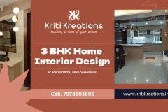 3 BHK Home Interior Design at Patrapada, Bhubaneswar