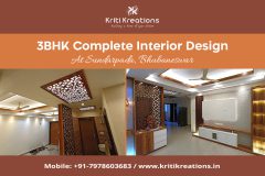 3BHK Complete Interior Design at Sundarpada, Bhubaneswar