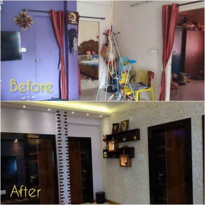 home renovation before and after photo