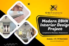Modern 2BHK Interior Design Project Completed at Bharatpur, Bhubaneswar