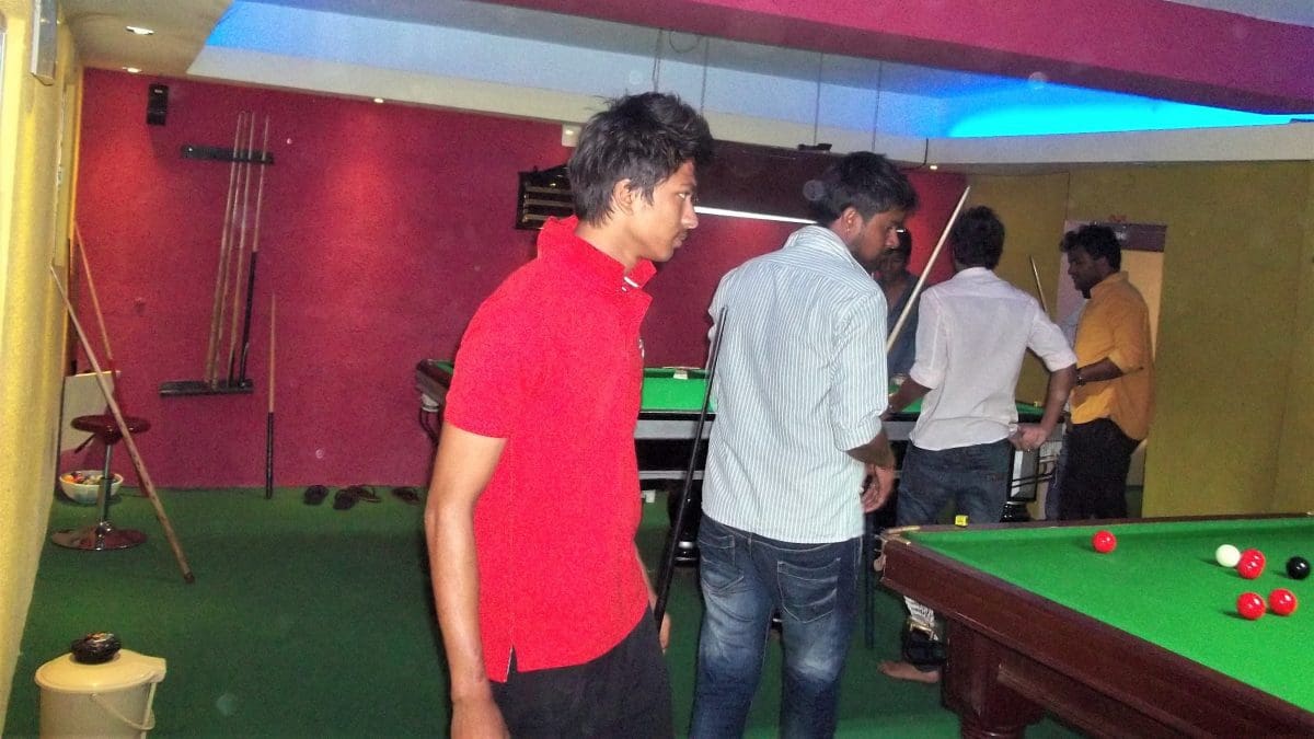 snooker parlor interior at bhubaneswar