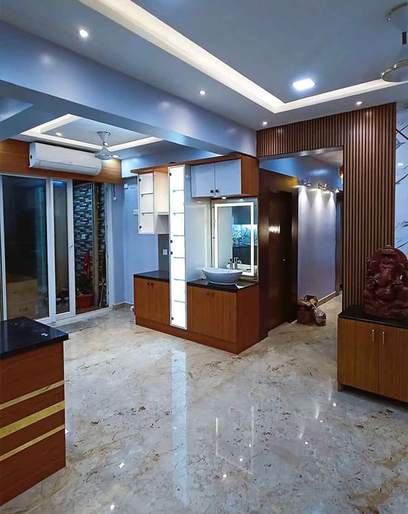 3 Bhk Home Interior Design at Saheed Nagar Bhubaneswar